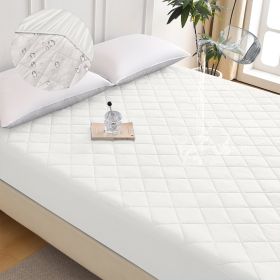 Diamond Grid Ultrasonic Waterproof Mattress Protector (Option: W13664138)