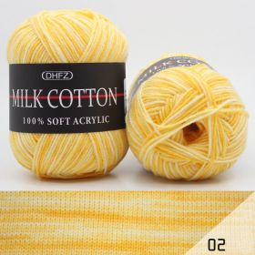 Three Section Dyed Multi-color Jacquard Score Lines With Medium Thick Lines (Option: Yellow)