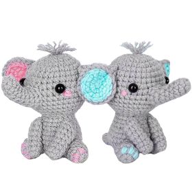 Crochet Kit Crochet Kit For Beginners DIY Knitting Supplies Elephant Succulents Options (Option: Elephant)